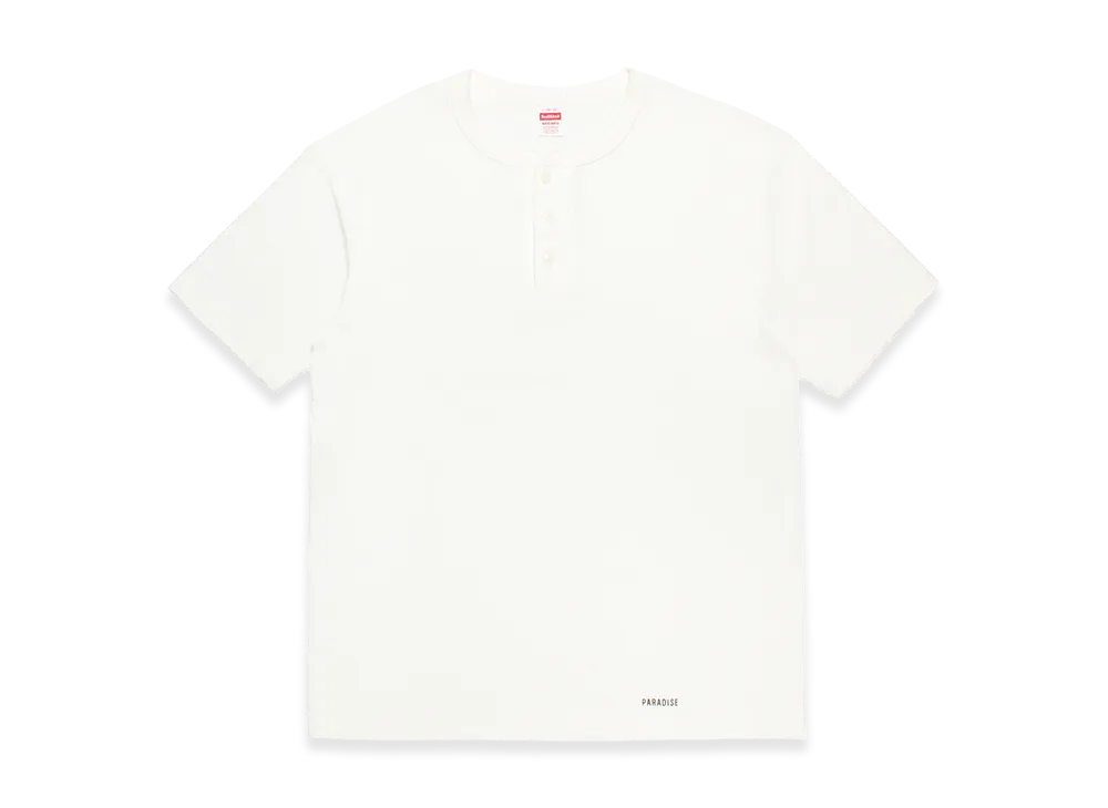 WACKO MARIA x Healthknit Henley Neck T-Shirt "White"