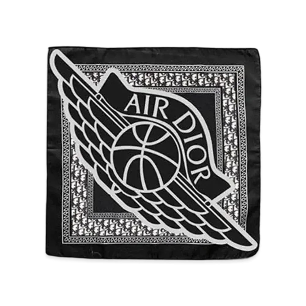 Dior x Air Jordan Wings Silk Bandana "Navy"