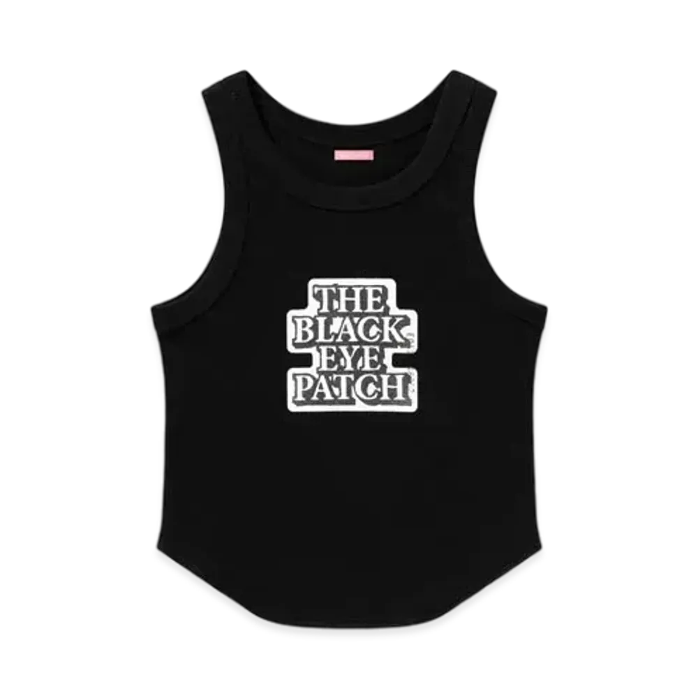 Black Eye Patch OG Label Cropped Tank "Black"