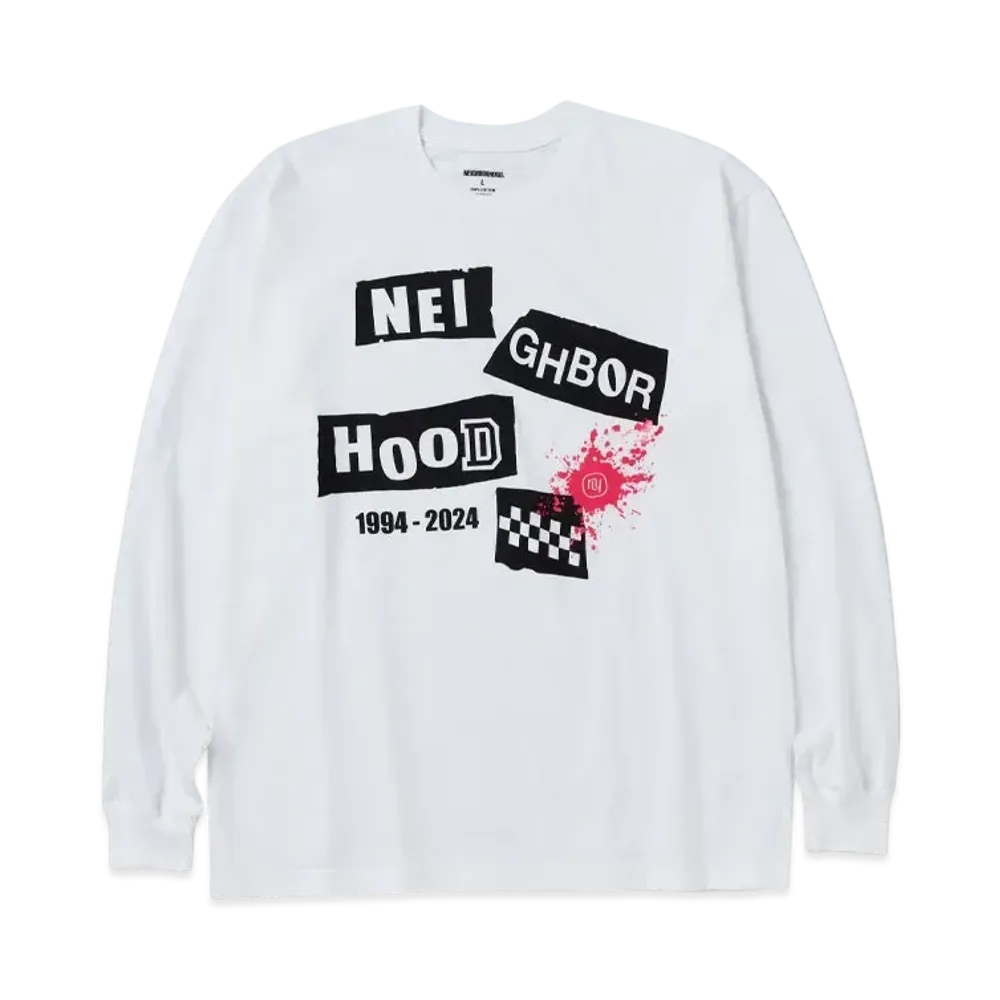 NEIGHBORHOOD NH . Tee LS-10 "White"