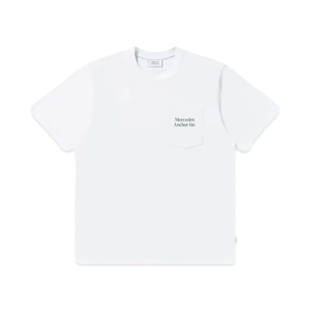 Mercedes Anchor Inc. Pocket Tee "White"
