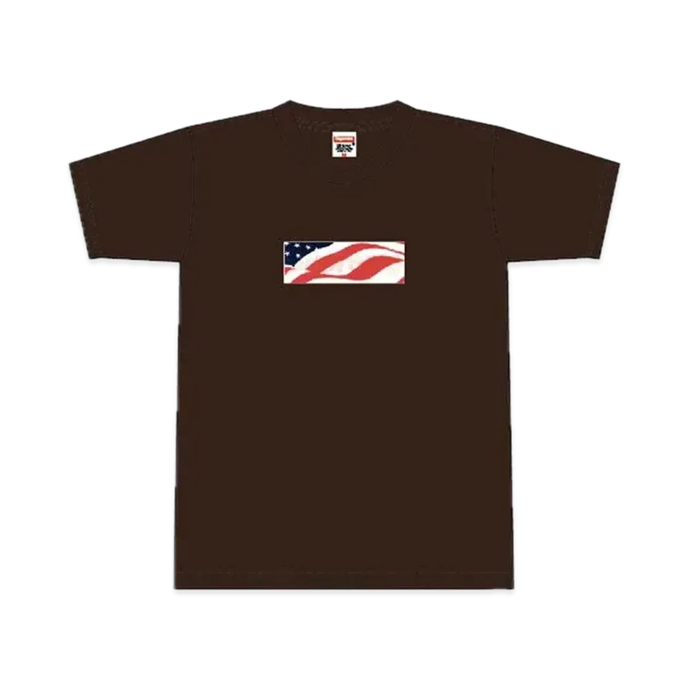 Supreme Patriot Box Logo Tee "Brown"