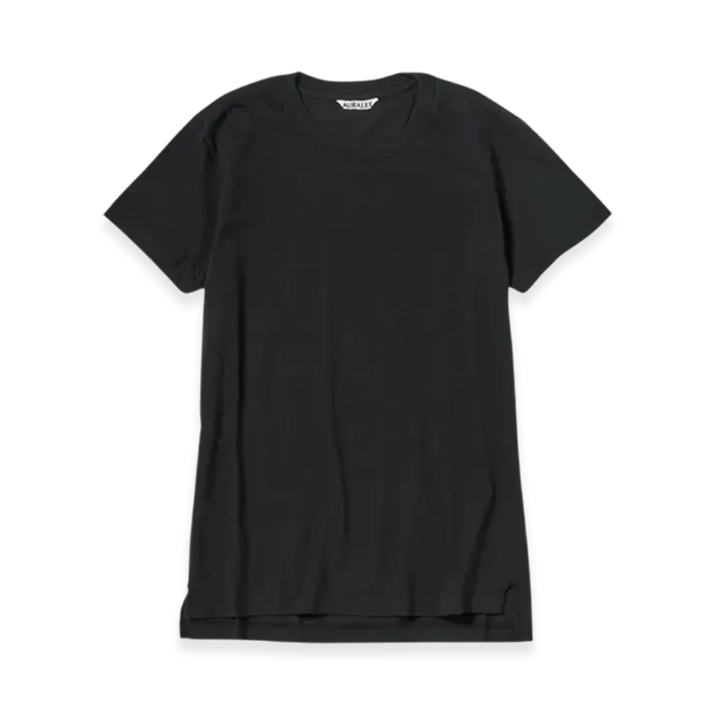 AURALEE Seamless Crewneck T-Shirt "Black"