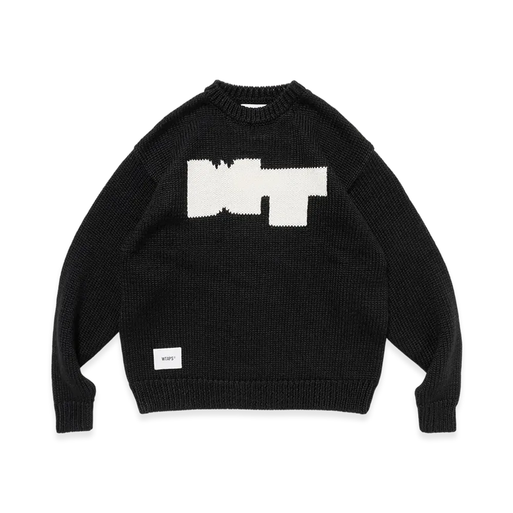 WTAPS Crew Neck CRE / Sweater / Poly "Black"