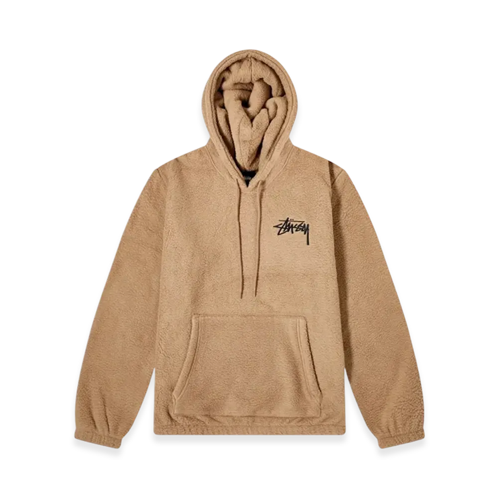 Stussy Bronson Polar Fleece Hoodie "Taupe"