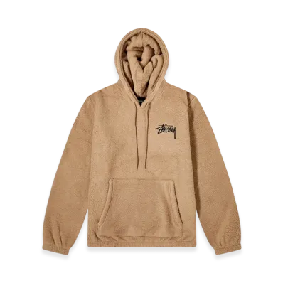 Stussy Bronson Polar Fleece Hoodie "Taupe"