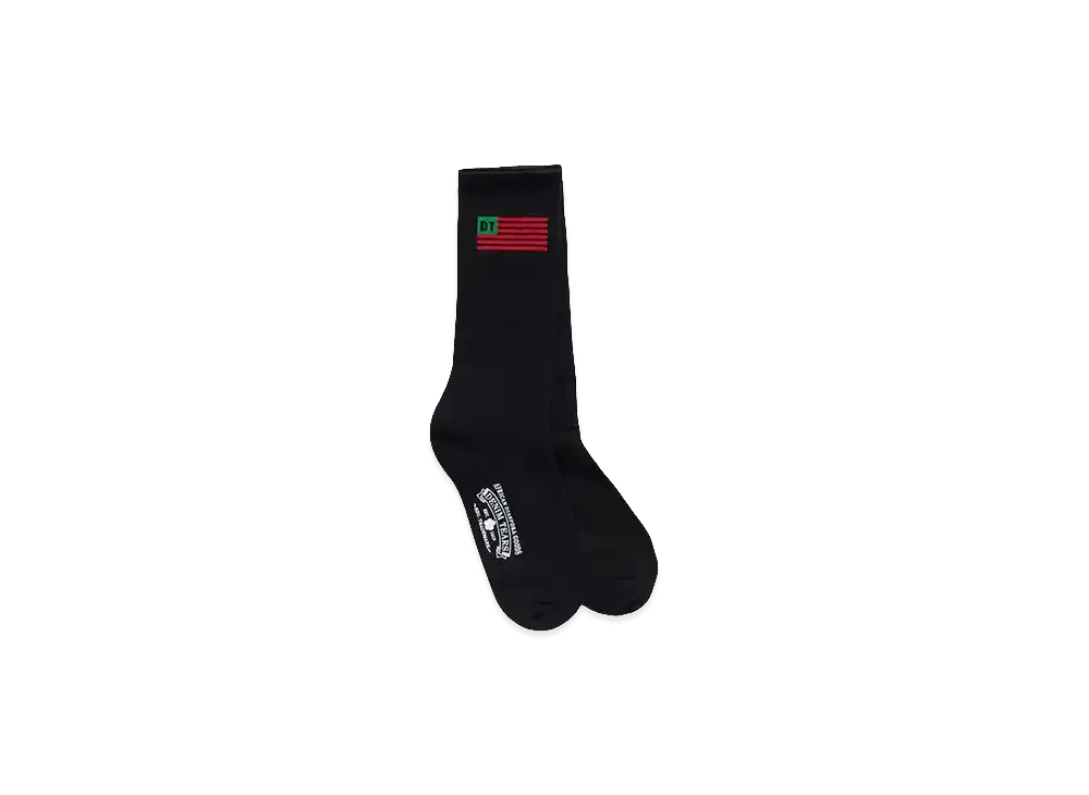 DENIM TEARS Flag Socks 3-Pack "Black"