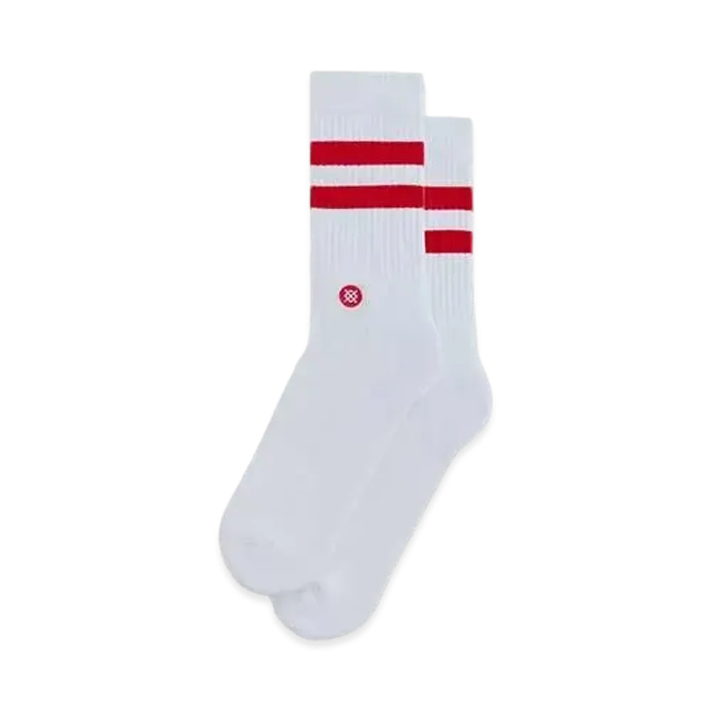 Kith Classics x Stance Crew Sock "White / Red"