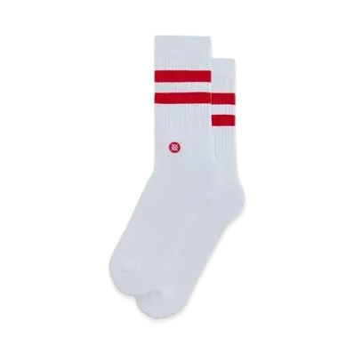 Kith Classics x Stance Crew Sock "White / Red"