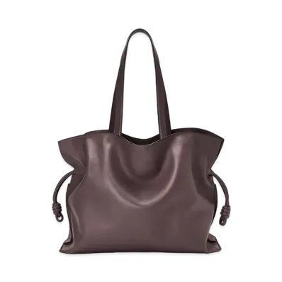 LOEWE XL Flamenco Bag In Nappa Calfskin "Prune"