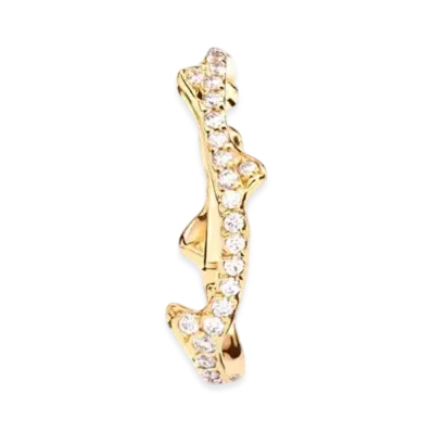 Dior Bois de Rose Single Ear Cuff "Yellow Gold/Diamond"