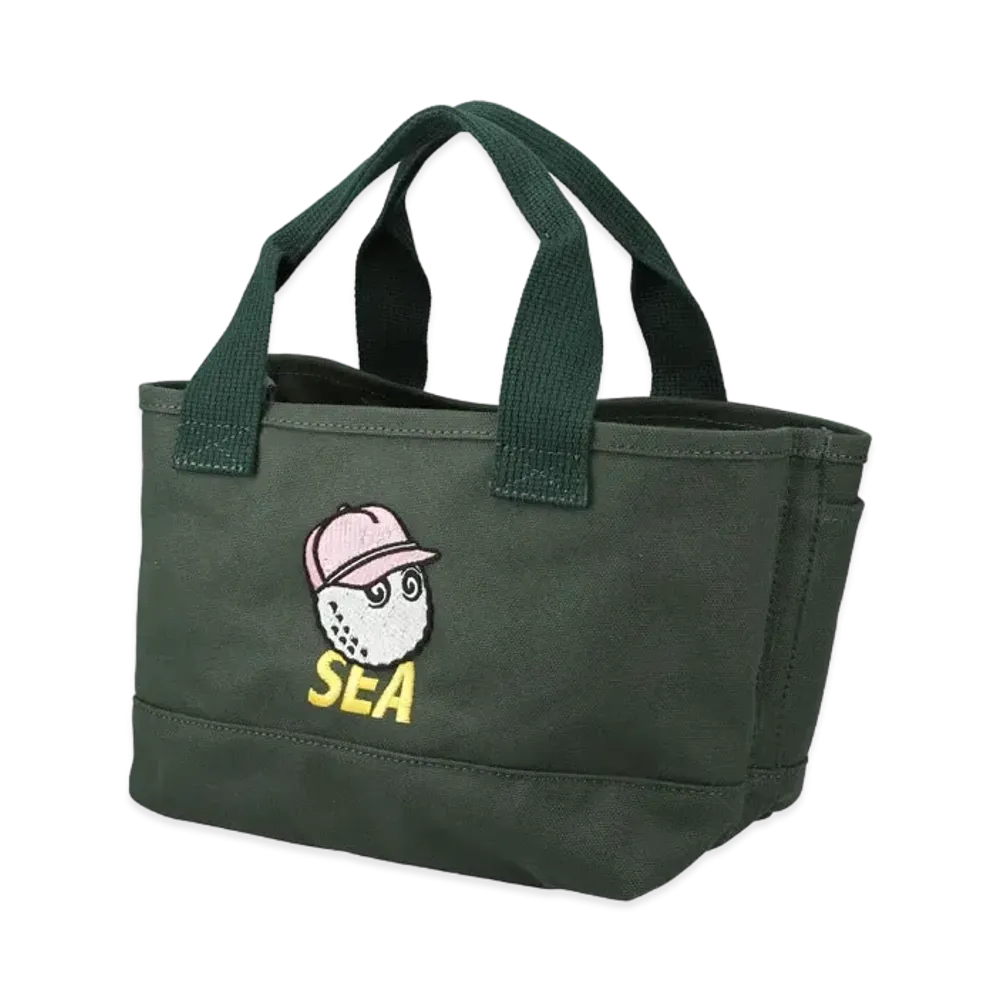 WIND AND SEA MALBON X WDS TOTE BAG "Green"