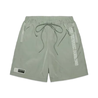 THE NETWORK BUSINESS Nylon Short Pants "Khaki" TNBP011-0126