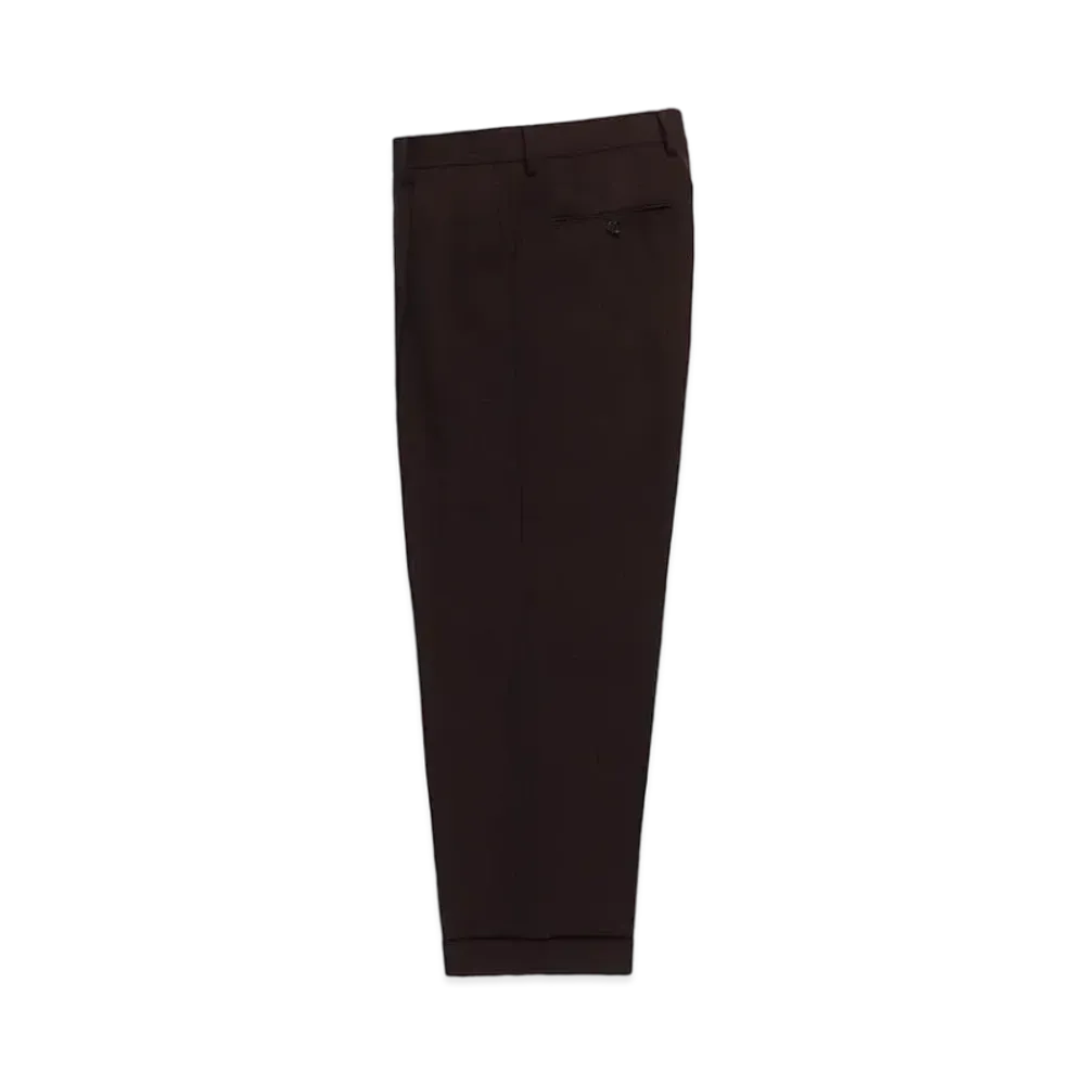 WACKO MARIA x DORMEUIL / Double Pleated Trousers "Burgundy"