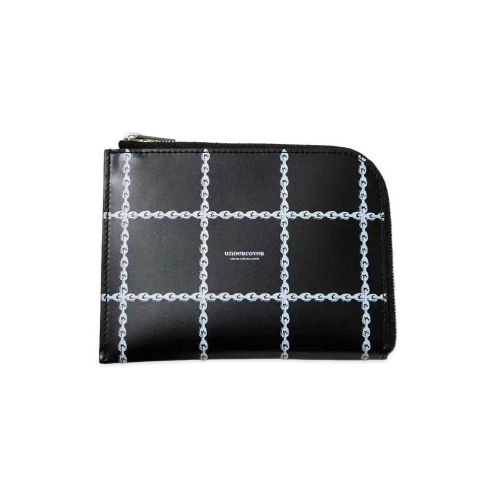 UNDERCOVER Cowhide Leather Wallet Pouch "Black Base"
