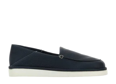 PRADA Leather Loafers "Blue"