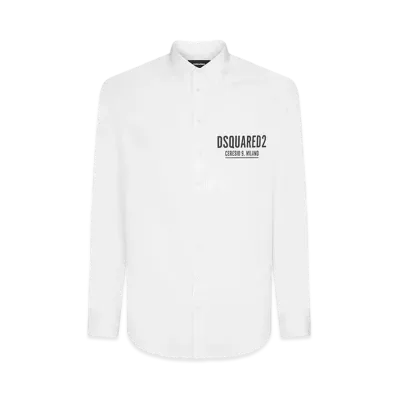 Dsquared2 Ceresio 9 Dropped Shoulder Shirt "White"