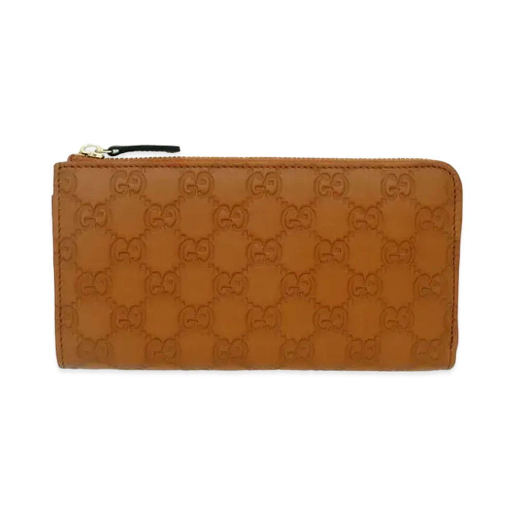 GUCCI Guccissima Zip Wallet "Brown"