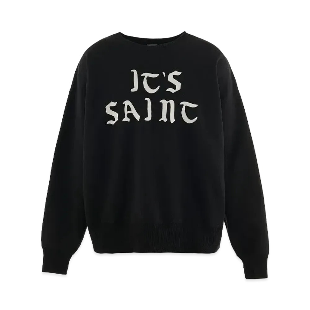 SAINT Mxxxxxx Crew Swt_It'S Saint "Black"
