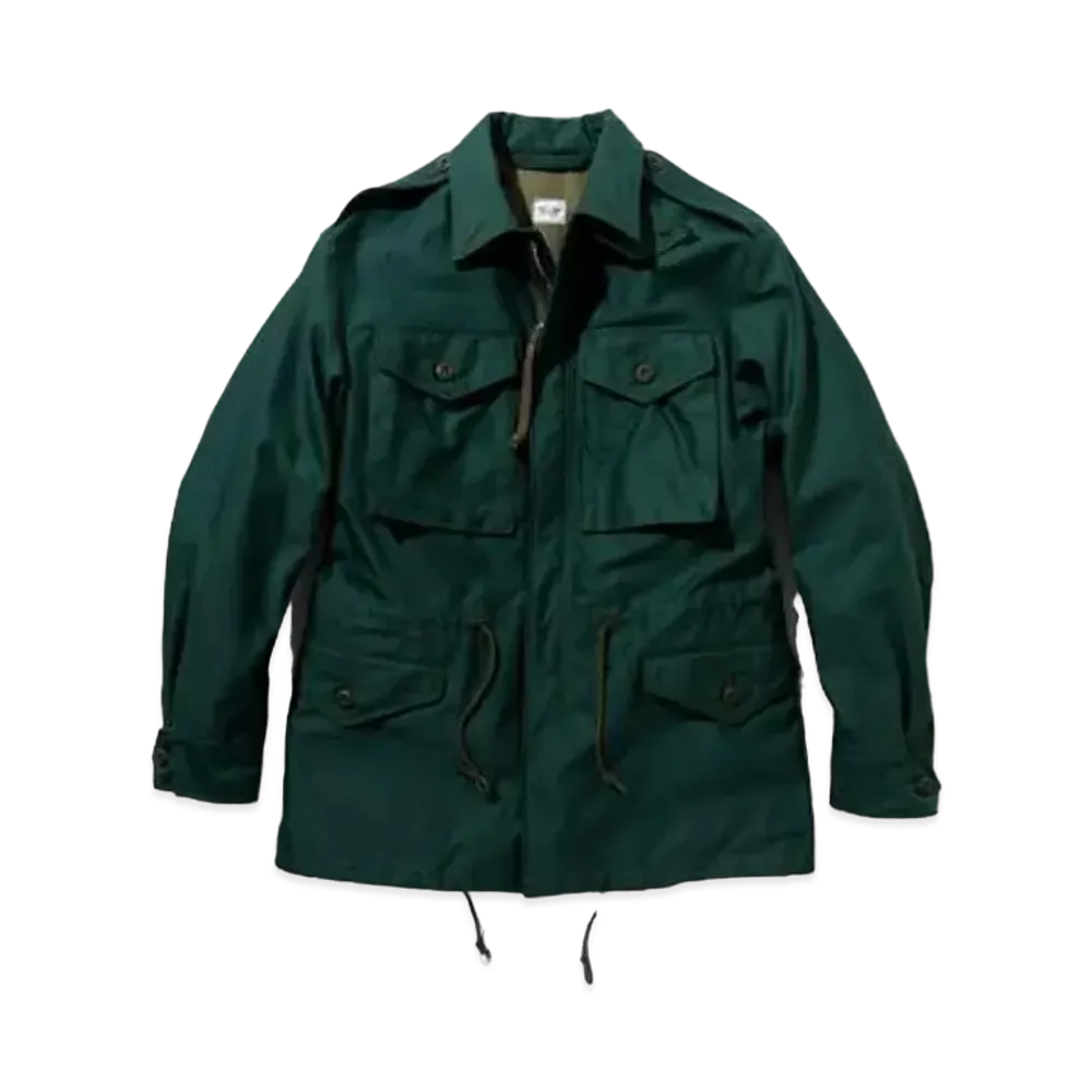 THE REAL McCOY'S COAT, MAN'S, COTTON WIND RESISTANT AGRESSOR "Green"