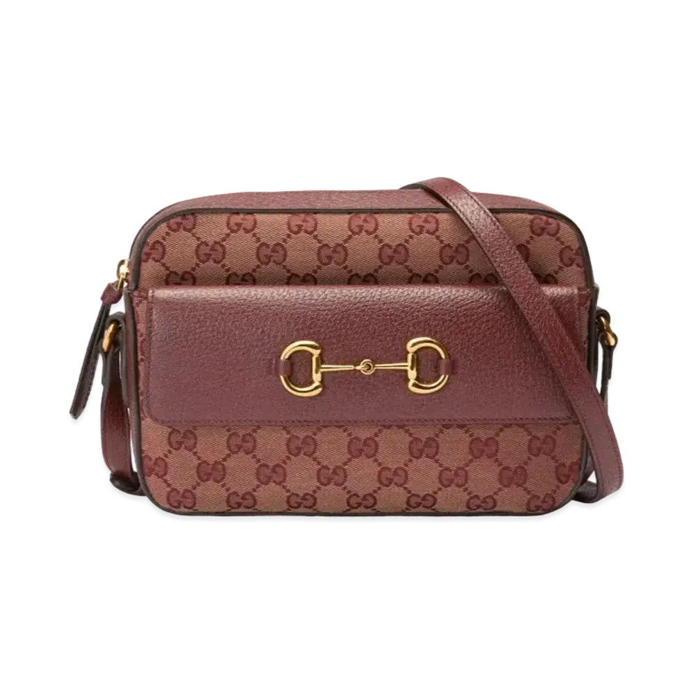 GUCCI Horsebit 1955 Small Bag "Burgundy"