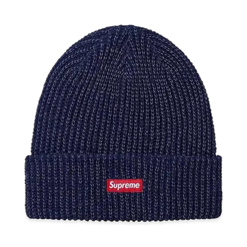 Supreme Reflective Loose Gauge Beanie "Navy"