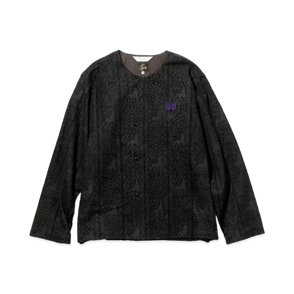 Needles x Sasquatchfabrix. Snap Cardigan Jacket - Velvet Lace "Black"