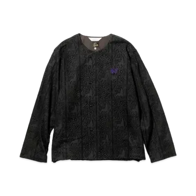 Needles x Sasquatchfabrix. Snap Cardigan Jacket - Velvet Lace "Black"