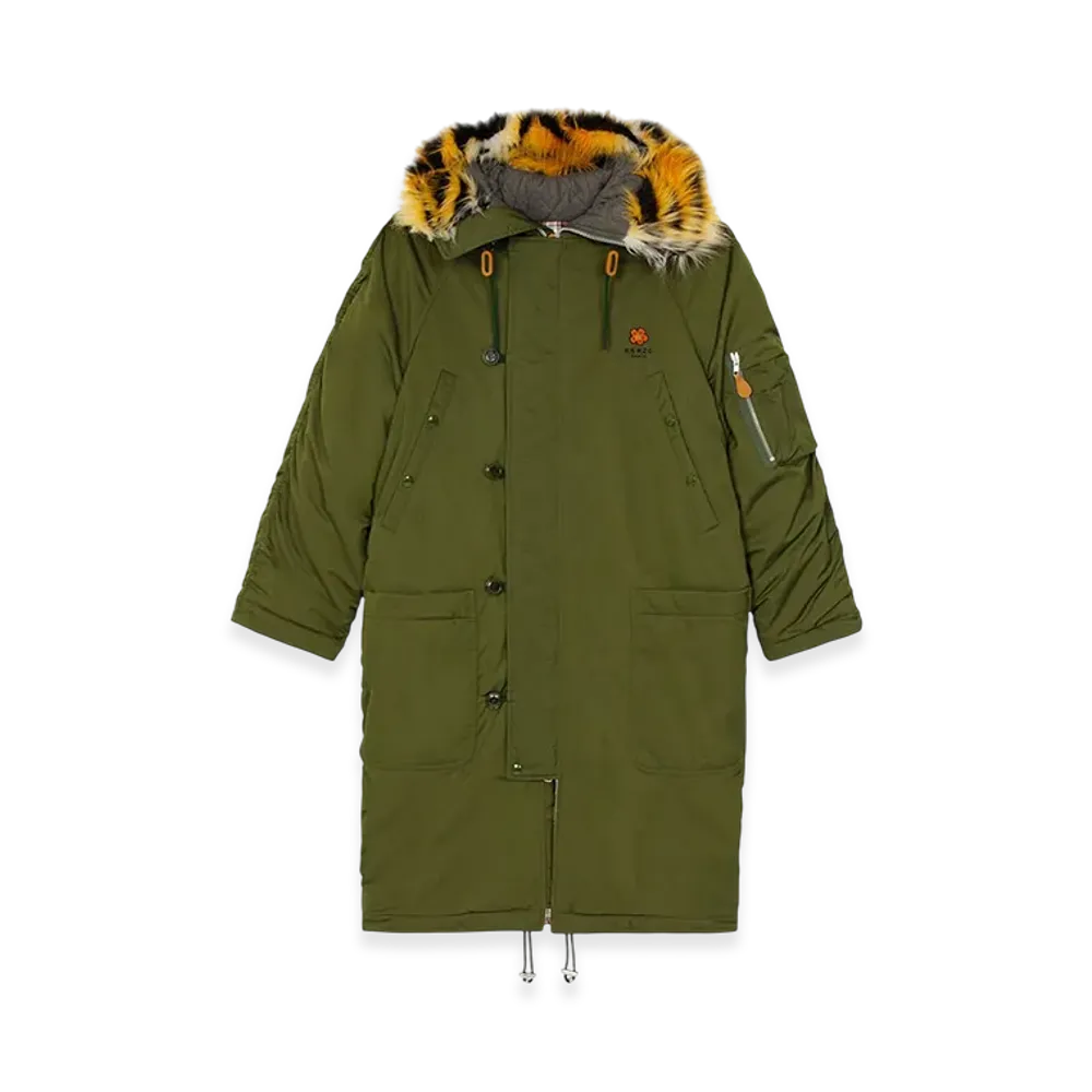 KENZO Long Winter Parka "Dark Khaki"