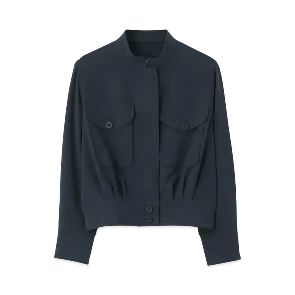Paul Smith Women's linen mix blouson "Navy"