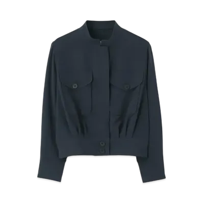 Paul Smith Women's linen mix blouson "Navy"