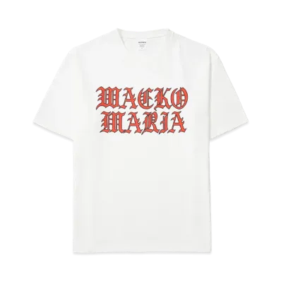 WACKO MARIA Washed Heavy Weight T-Shirt "White"