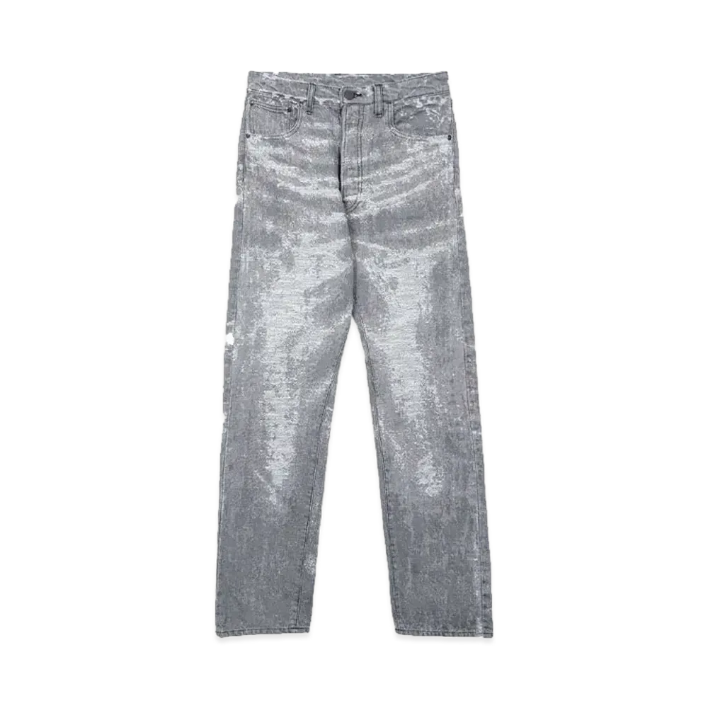 TAAKK REGULAR DENIM PANTS "BLACK BLEACH"