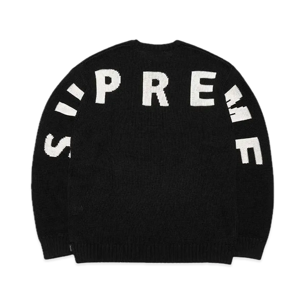 Supreme Back Logo Sweater "Black"