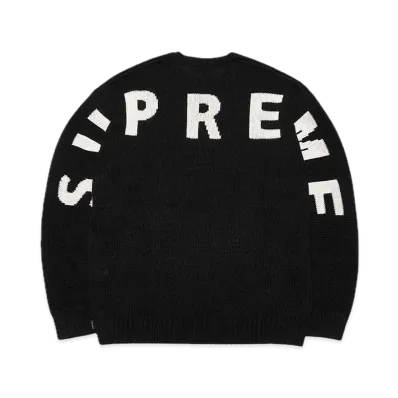 Supreme Back Logo Sweater "Black"