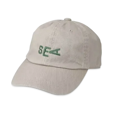 SAINT MXXXXXX x WIND AND SEA Slide Dad Cap "Beige"