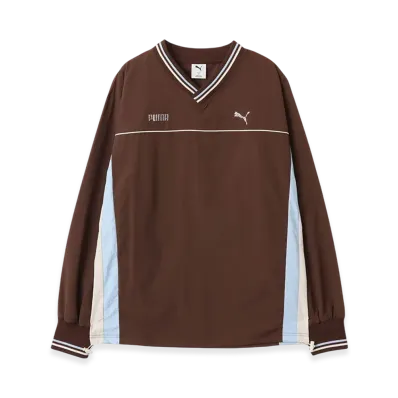 PUMA x atmos pink Woven Pullover "Chestnut Brown"