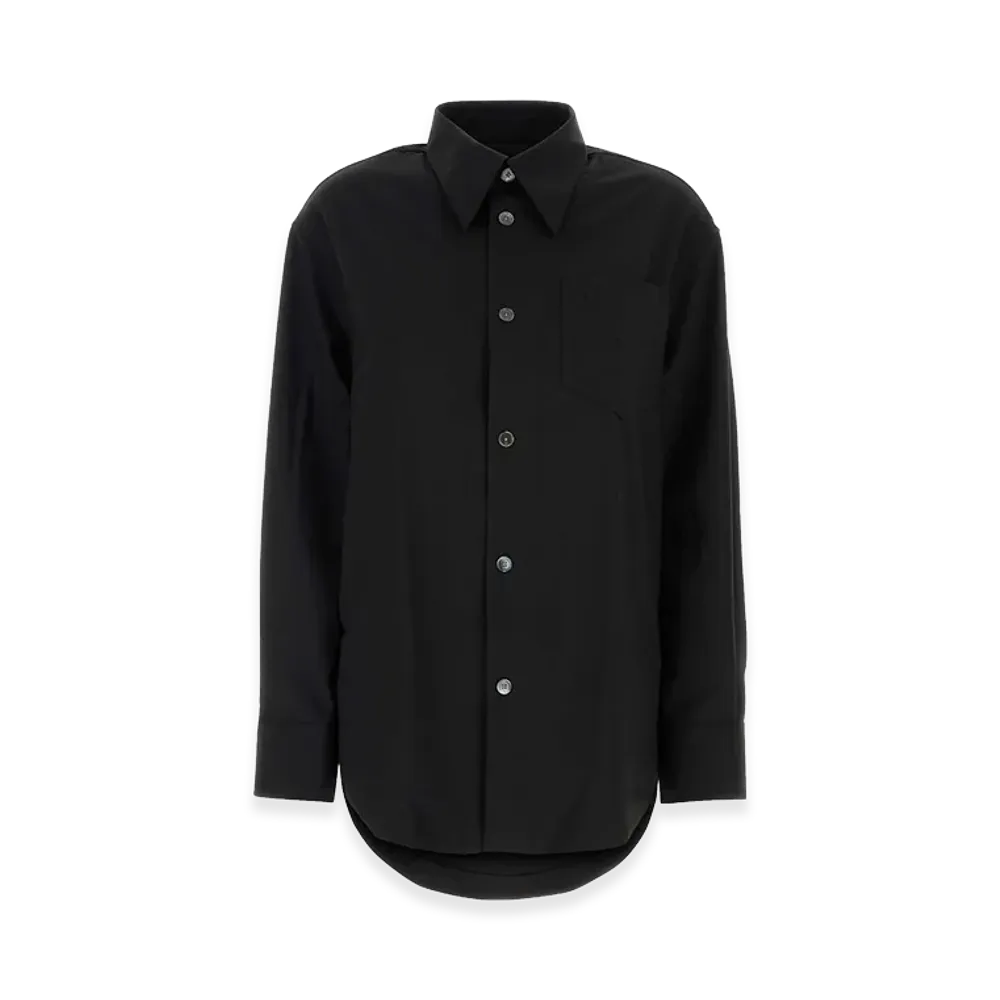 AMI PARIS Women's Wool Oversize Shirt "Black"