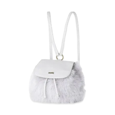 X-Girl Faux Fur Bag "Grey"