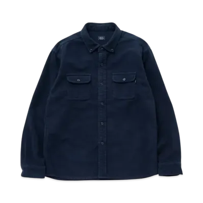 RATS Moleskin B.D Shirt "Navy"