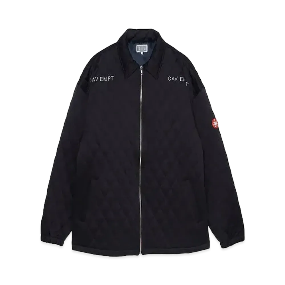 Cav Empt (C.E) QUILT ZIP JACKET "Black"