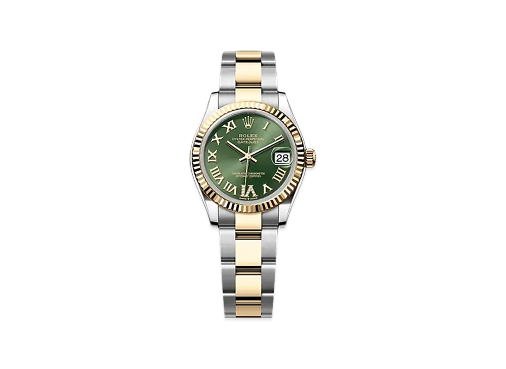 ROLEX Datejust 31mm Oystersteel & Yellow Gold 278273 "Olive Green"