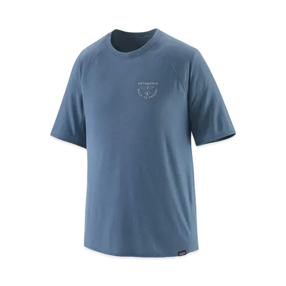 Patagonia Men's Cap Cool Trail Graphic Shirt "Utility Blue"