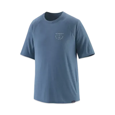 Patagonia Men's Cap Cool Trail Graphic Shirt "Utility Blue"
