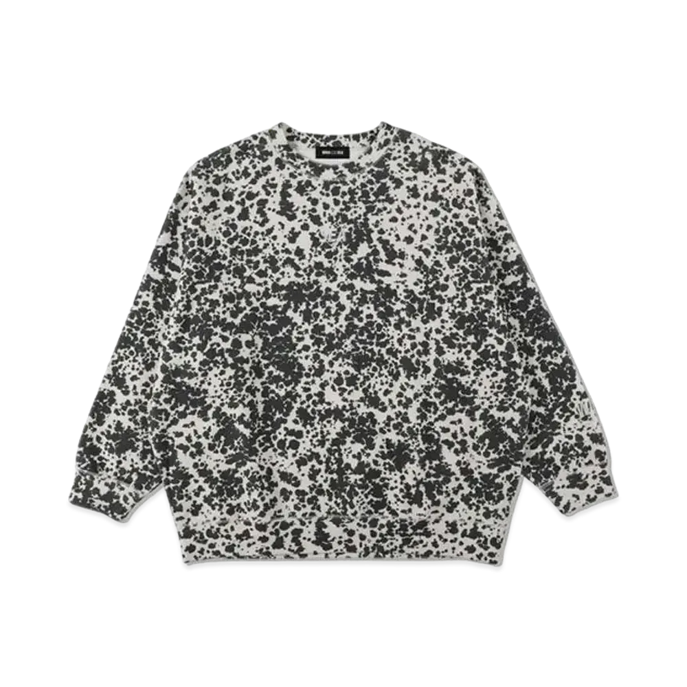 WIND AND SEA SEA (Pattern) Back Pile Crew Neck "Dalmatian"