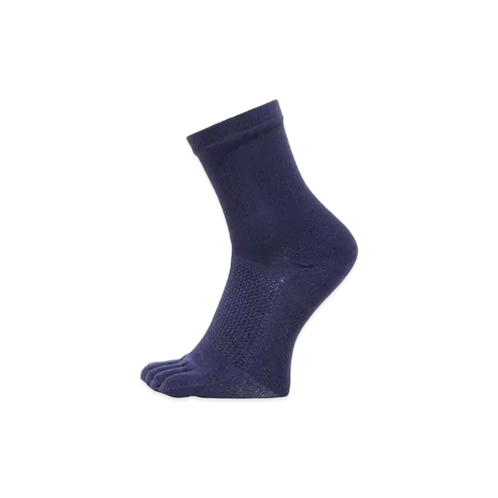 Goldwin Paper Fiber 5 Finger Quarter Socks (C3 Fit / Unisex) "Navy"