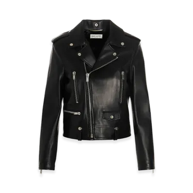 Saint Laurent Women's Motorcycle Biker Jacket "Black"