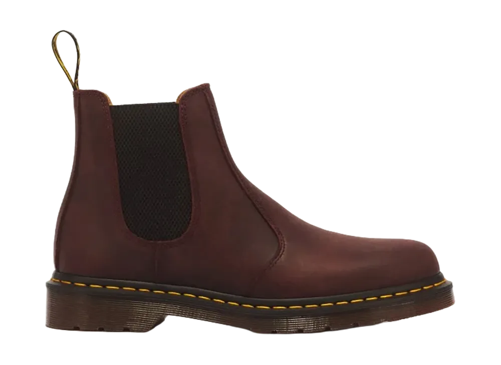 Dr.Martens 2976 Yellow Stitch Chelsea Boot "Cherry Red"