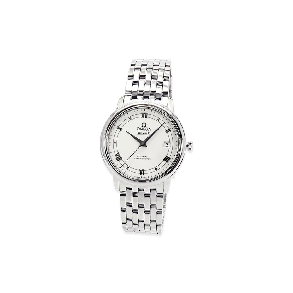 OMEGA De Ville Prestige Co-Axial Chronometer "Silver/White"