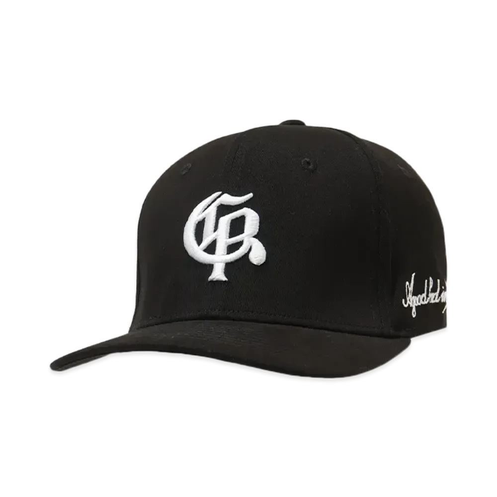 A GOOD BAD INFLUENCE GB LOGO BB FLAT CAP "BLACK WHITE"